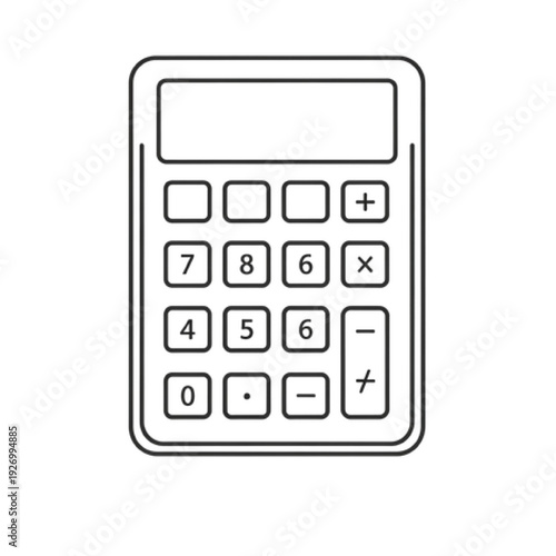 Calculator Math Tool Icon