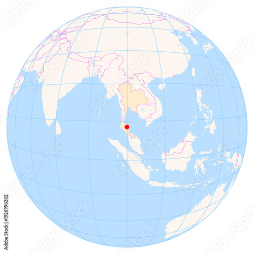 Canvastavla Location Map of Nakhon Si Thammarat Airport (Nakhon Si Thammarat, Nakhon Si Thammarat, Thailand)