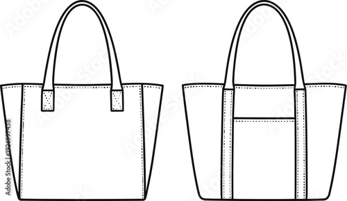 A handbag vector illustration with a simple and modern design style