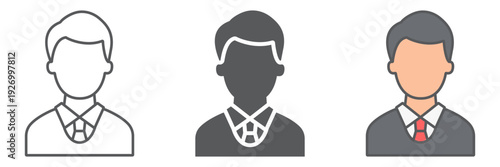 Judge line icon, justice and law, man sign, vector graphics, a linear pattern on a white background.