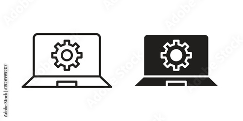 Software Engineering icon vector on trendy design. Outline vector stock illustration.