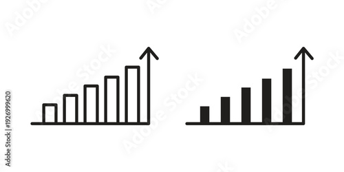 Stagflation icon vector on trendy design. Outline vector stock illustration.