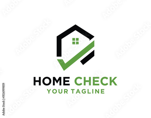 Home Check Logo Modern Design for Property Inspection Services.
