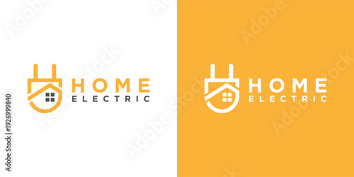 Home Electric Logo Design A Modern and Creative Concept.