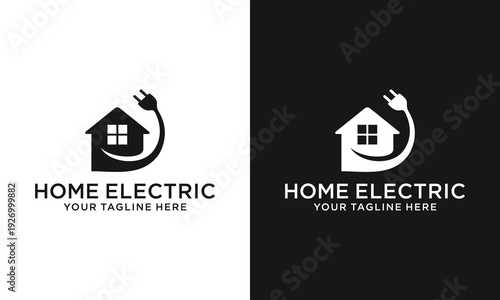 Home Electric Logo Design Powering Homes with Innovation and Reliability.