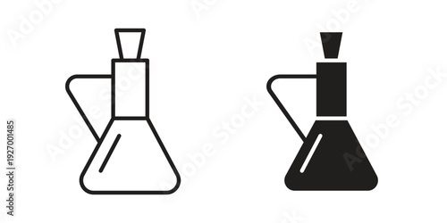 Vinegar icon vector on trendy design. Outline vector stock illustration.