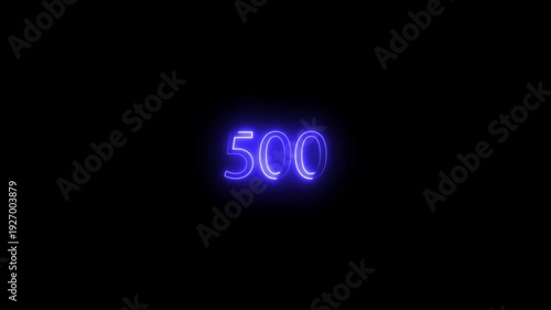 Error 500 saber light icon on black background