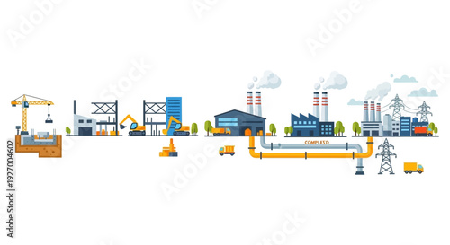 Industrial Supply Chain & Infrastructure Development: Construction, Manufacturing, Energy, Logistics Flow