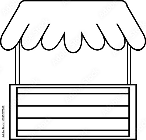 Storefront line black icon. shop icon. store.