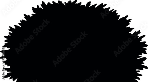 Silhouette of Ushanka Russian Fur Hat Isolated on White Background Vector Illustration