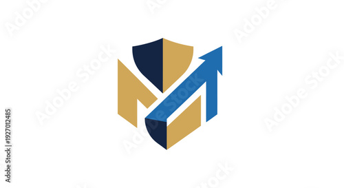 Free Download 3D Geometric Logo Design with Arrow. - GFXLoad