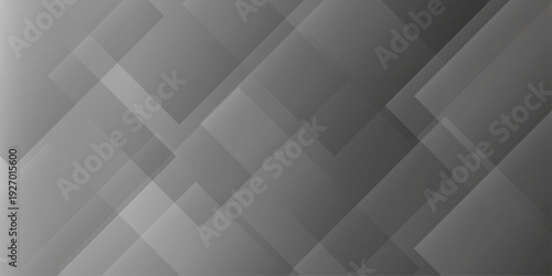 Cuadro en lienzo Modern Abstract white background design with layers of textured white transparent material, Minimal geometric white light background triangle black technology vector