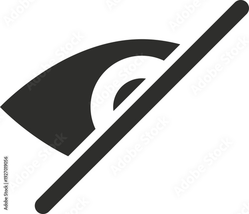 A clear graphic representation of a disabled Wi-Fi signal, indicating a lack of internet connectivity or a blocked network