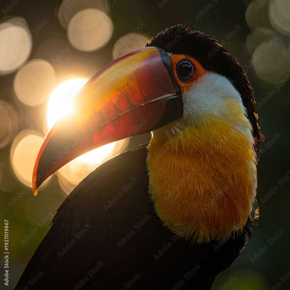Fototapeta premium Toucans sunlight