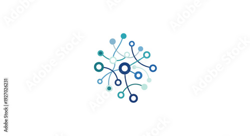 Network Diagram with Circles and Lines.