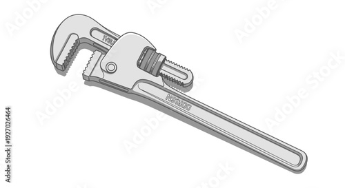 Adjustable pipe wrench tool for gripping and twisting objects