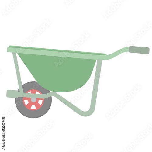 一輪車（ネコ車）のイラスト