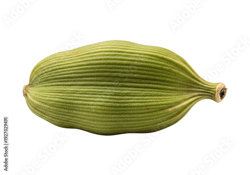 Wallpaper Mural Green okra pod with ridged texture isolated on transparent background Torontodigital.ca