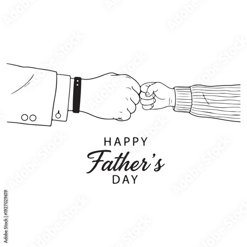 Happy Father's Day Silhouette Art
