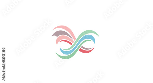 Colorful Swirling Shapes Forming an Abstract Design.