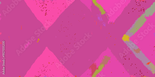 Abstract pink background with diagonal brushstrokes and scattered color accents
