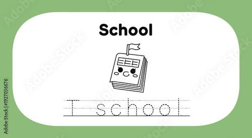 School worksheet for kids. Educational activity. Vector illustration.