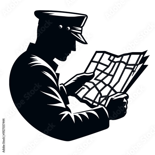 driver consulting map illustration