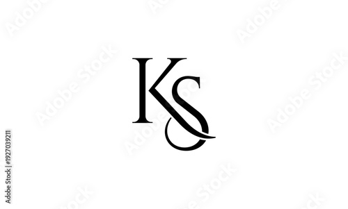 KS initial letters logo or KS monogram