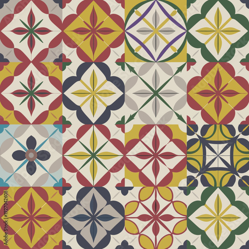 vector illustration hires Collection of High-Resolution Abstract Seamless ornament Patterns with Diverse Designs and Textures