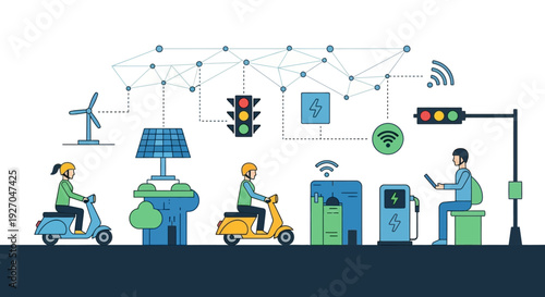 Smart City Transportation and Renewable Energy Integration.