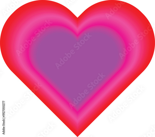 Love Word Calligraphy with Heart Shape