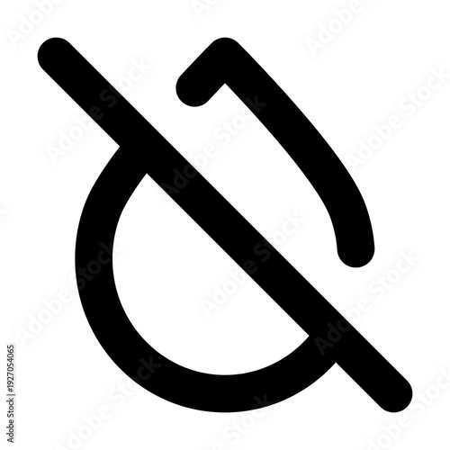 Prohibition sign, an illustration of a symbol