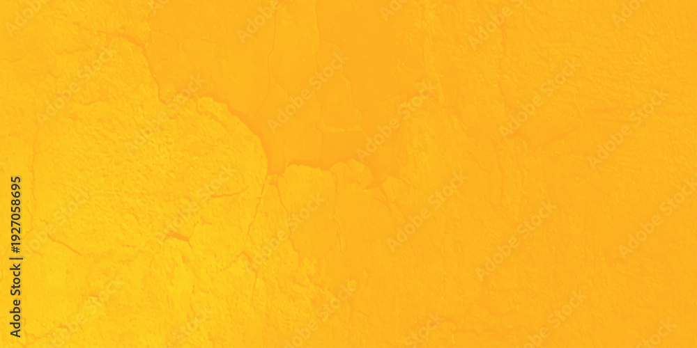 Fototapeta premium Vibrant yellow textured background with subtle grunge plaster details and bright energetic abstract wall surface