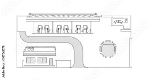 Detailed architectural blueprint showcasing interior design elements and spatial layout.