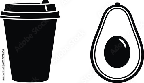 Minimalist design featuring a placeholder for a vector file illustration