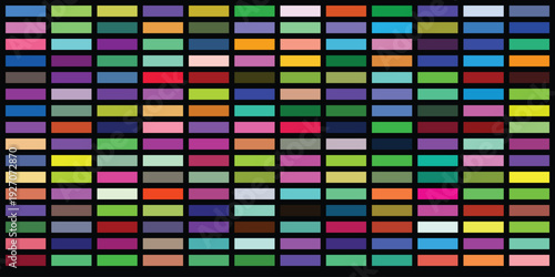 Systematic arrangement of multicolored rectangles forming repetitive digital pattern for modern interface design and creative backgrounds using saturated tones and soft gradients