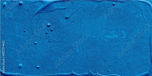 A weathered blue paint background on a rough wood texture features a grunge vintage surface with a dirty plaster pattern and old material design for a decorative backdrop