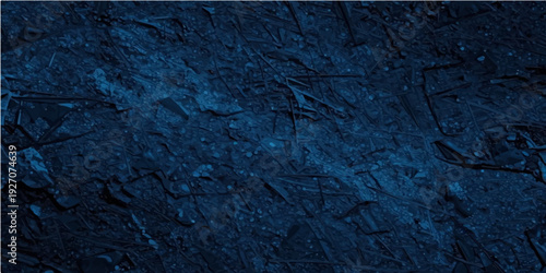 Aged blue painted wood texture reveals a grungy vintage surface with dark weathered patterns and rough antique wall details