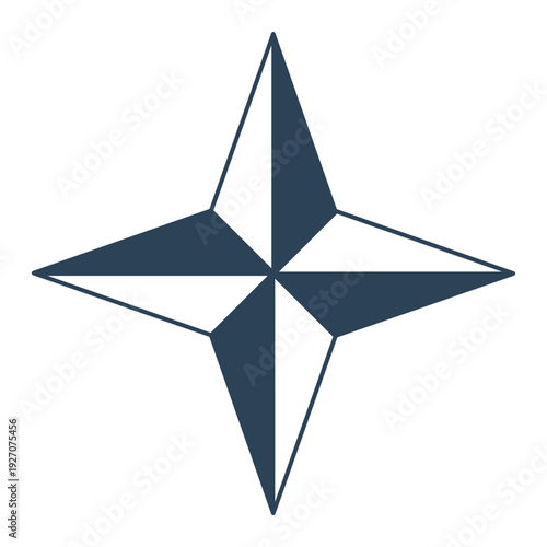 Flat Icon Navigation Symbol Pin Route Location