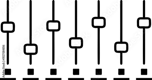 Glassmorphism Play Button Icons with Transparent Grid Background, Frosted Glass Multimedia Interface Elements