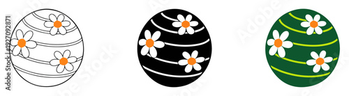 rubber ball round plaything vector icon
