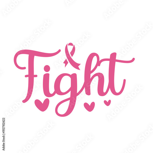 Breast cancer awareness calligraphy text emblems with pink ribbons. Breast cancer awareness text quote collection. Breast cancer awareness month typography