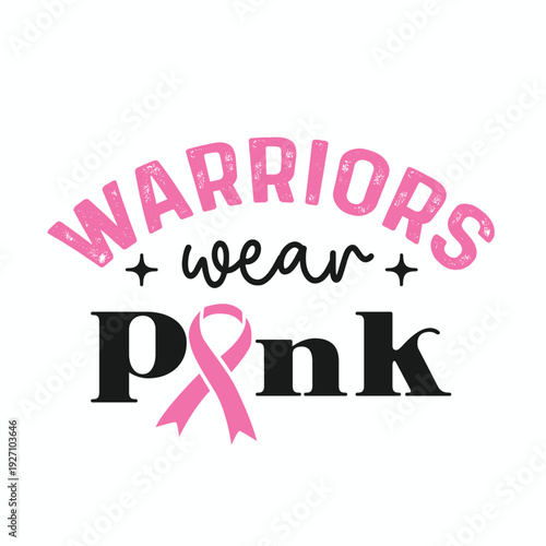 Breast cancer awareness calligraphy text emblems with pink ribbons. Breast cancer awareness text quote collection. Breast cancer awareness month typography