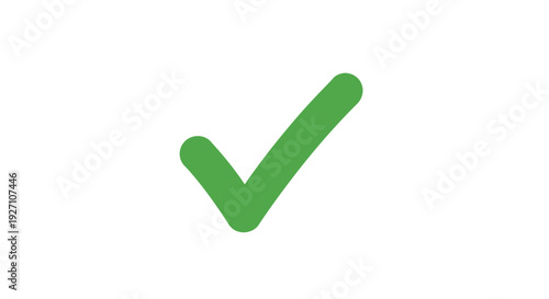 Green checkmark vector icon