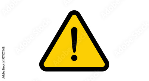 Warning sign icon