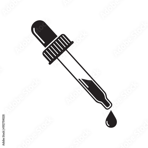 Dropper silhouette icon