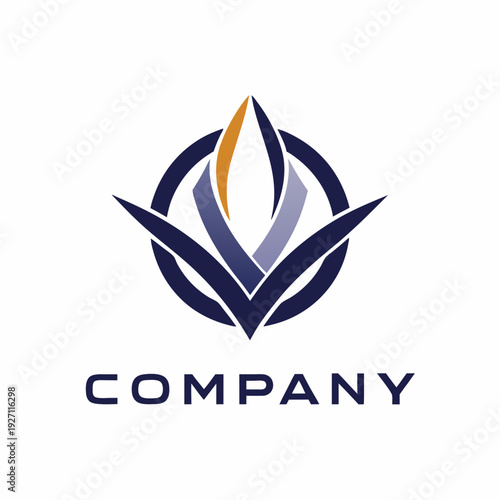 Minimalist type business logo template
