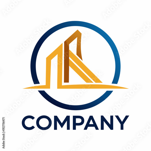 Minimalist type business logo template
