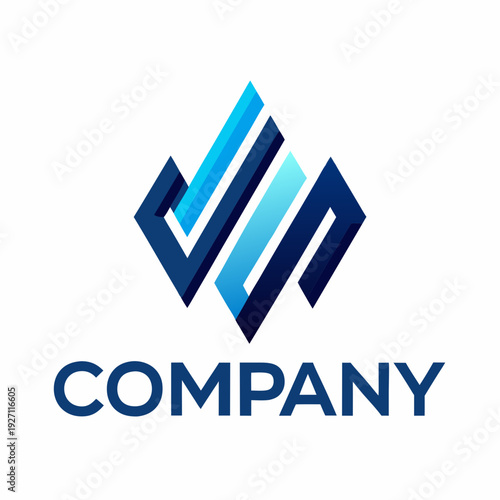 Minimalist type business logo template
