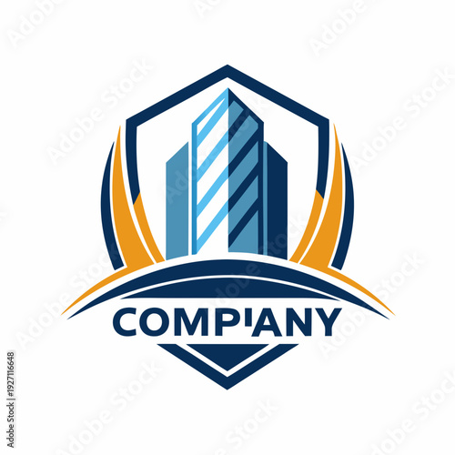 Minimalist type business logo template
